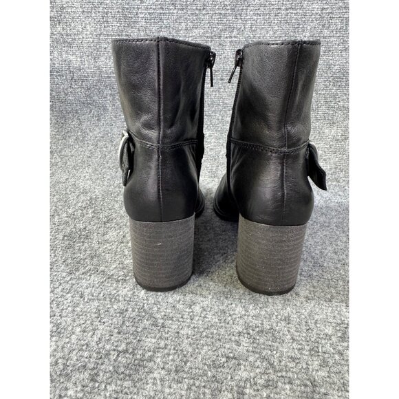 Lucky Brand womens size 6 black ankle boots block heel
